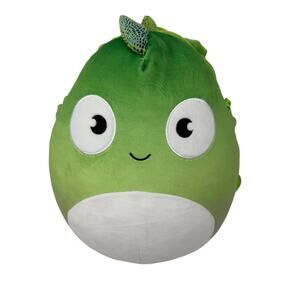 Squishmallows Spike Dinosaur Plush Backpack Green Purple Zipper Cute Kawaii Bag